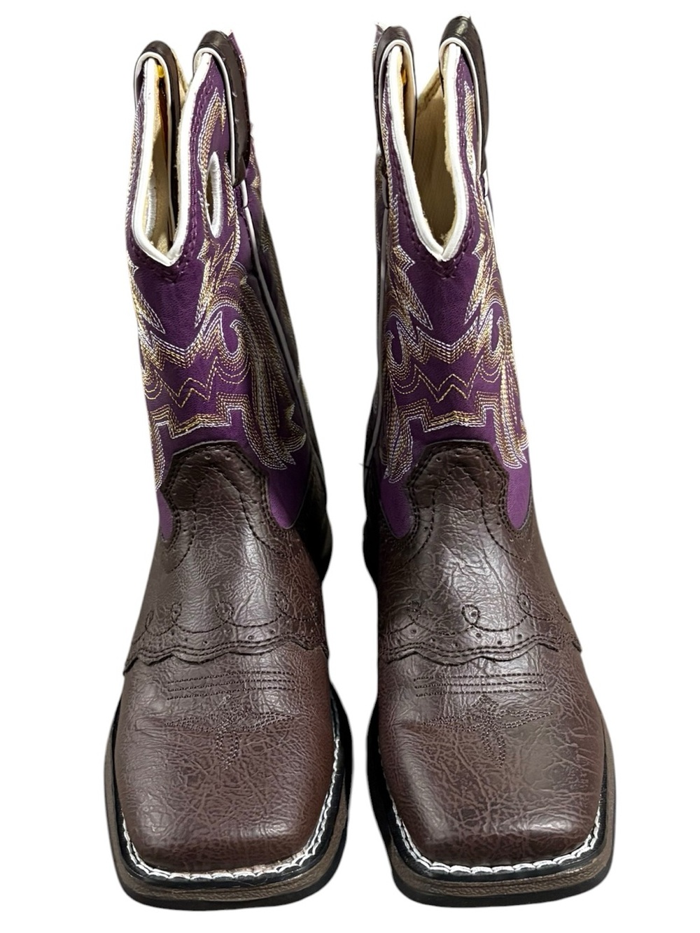 DURANGO Lil' Durango Brown Lacey Western Boots Size 3
